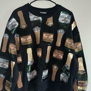 QUEEN OF SPARKLES Queen of Champagne Sweatshirt